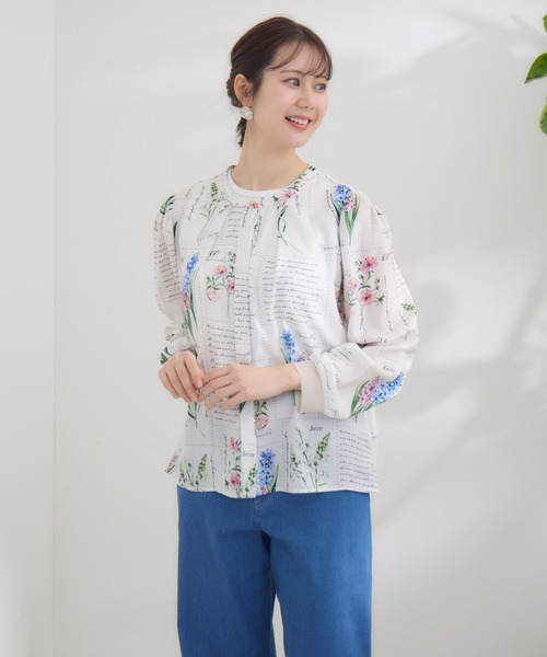 KATHARINE ROSS(キャサリンロス)の「【KATHARINE ROSS】 KITTE PRINT -切手プリント- ブラウス(シャツ/ブラウス・レディース・アイボリー/ライトブルー・MEDIUM)」の17枚目の写真