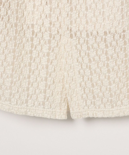 BAYFLOW（ベイフロー）の「[一枚でもレイヤードでも◎]レースナロースカート（スカート・レディース・ブラック/アイボリー・FREE）」の10枚目の写真