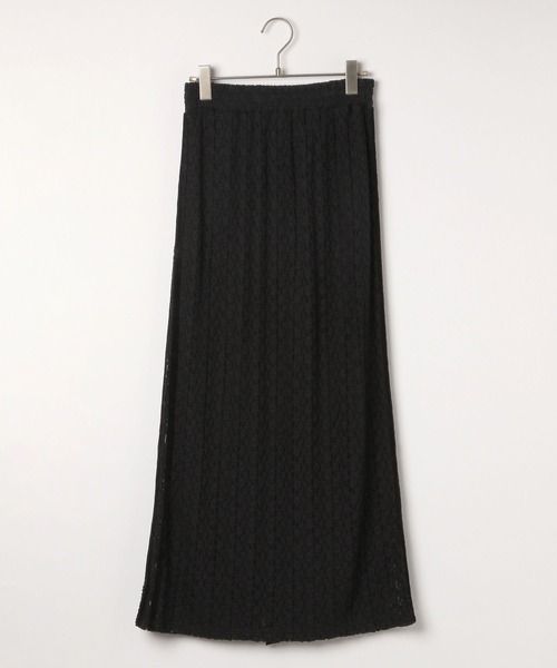 BAYFLOW（ベイフロー）の「[一枚でもレイヤードでも◎]レースナロースカート（スカート・レディース・ブラック/アイボリー・FREE）」の16枚目の写真