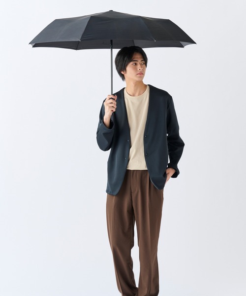 FLO(A)TUS（フロータス）の「折りたたみ傘 超撥水 耐風 8本骨 大きめ ”フロータス60cm”（折りたたみ傘・レディース・ブラック/ダークブルー・FREE）」の4枚目の写真
