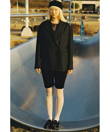 Ray BEAMS | 4ボタン ダブル オーバーサイズ ジャケット(テーラードジャケット)