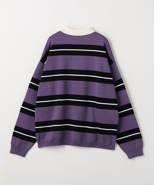 MONKEY TIME(モンキータイム)の「シルケット USAコットン ラグビーシャツ(スウェット・メンズ・コバルトブルー/パープル・S/M/L/XL)」の14枚目の写真