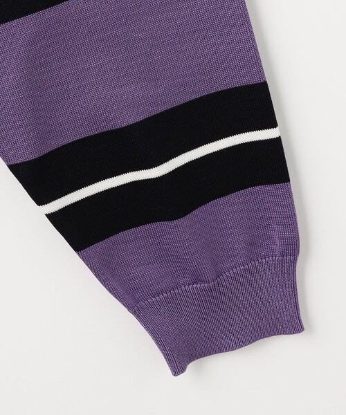 MONKEY TIME(モンキータイム)の「シルケット USAコットン ラグビーシャツ(スウェット・メンズ・コバルトブルー/パープル・S/M/L/XL)」の18枚目の写真