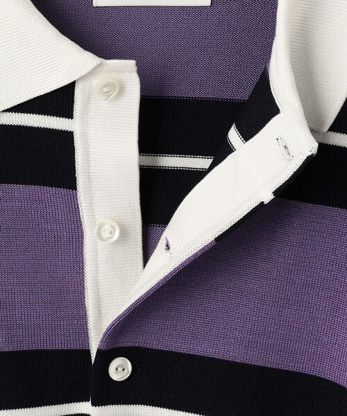 MONKEY TIME(モンキータイム)の「シルケット USAコットン ラグビーシャツ(スウェット・メンズ・コバルトブルー/パープル・S/M/L/XL)」の19枚目の写真