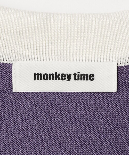 MONKEY TIME(モンキータイム)の「シルケット USAコットン ラグビーシャツ(スウェット・メンズ・コバルトブルー/パープル・S/M/L/XL)」の15枚目の写真
