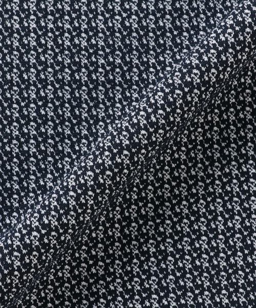 BRICK HOUSE by TOKYO SHIRT(ブリックハウス)の「前身カットラペルニットジレ 幾何学模様(ベスト・メンズ・ブラック/ブルー・LL/M/L/XL)」の12枚目の写真