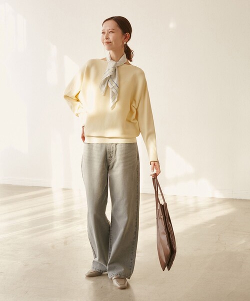 ROPE' PICNIC（ロペピクニック）の「【YOKU MOKU/ヨックモック×ROPE' PICNIC】ビスキュイニット（ニット/セーター・レディース・ベージュ系その他3/ブルー系その他4・38）」の3枚目の写真