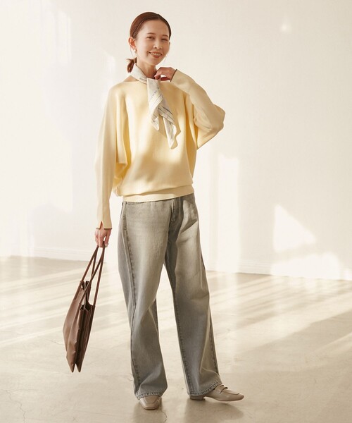 ROPE' PICNIC（ロペピクニック）の「【YOKU MOKU/ヨックモック×ROPE' PICNIC】ビスキュイニット（ニット/セーター・レディース・ベージュ系その他3/ブルー系その他4・38）」の4枚目の写真