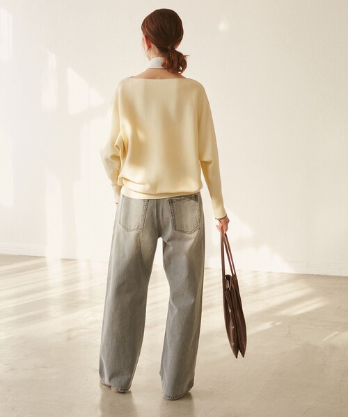 ROPE' PICNIC（ロペピクニック）の「【YOKU MOKU/ヨックモック×ROPE' PICNIC】ビスキュイニット（ニット/セーター・レディース・ベージュ系その他3/ブルー系その他4・38）」の5枚目の写真