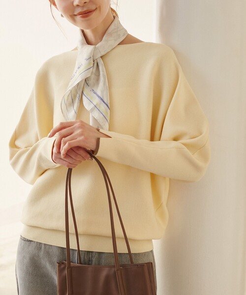 ROPE' PICNIC（ロペピクニック）の「【YOKU MOKU/ヨックモック×ROPE' PICNIC】ビスキュイニット（ニット/セーター・レディース・ベージュ系その他3/ブルー系その他4・38）」の6枚目の写真