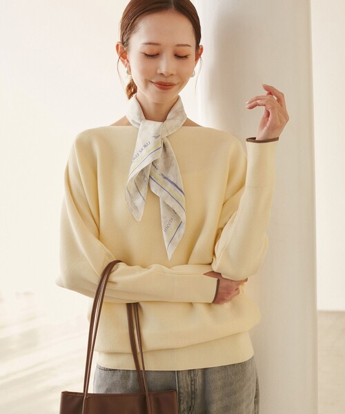 ROPE' PICNIC（ロペピクニック）の「【YOKU MOKU/ヨックモック×ROPE' PICNIC】ビスキュイニット（ニット/セーター・レディース・ベージュ系その他3/ブルー系その他4・38）」の16枚目の写真