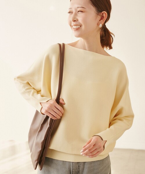 ROPE' PICNIC（ロペピクニック）の「【YOKU MOKU/ヨックモック×ROPE' PICNIC】ビスキュイニット（ニット/セーター・レディース・ベージュ系その他3/ブルー系その他4・38）」の18枚目の写真