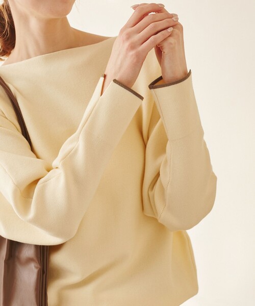 ROPE' PICNIC（ロペピクニック）の「【YOKU MOKU/ヨックモック×ROPE' PICNIC】ビスキュイニット（ニット/セーター・レディース・ベージュ系その他3/ブルー系その他4・38）」の19枚目の写真