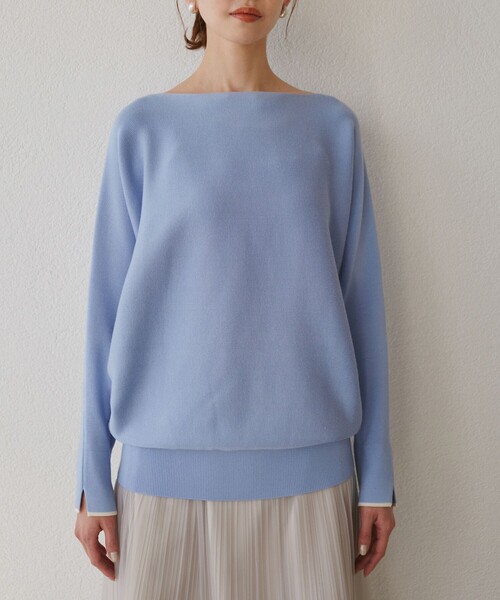 ROPE' PICNIC（ロペピクニック）の「【YOKU MOKU/ヨックモック×ROPE' PICNIC】ビスキュイニット（ニット/セーター・レディース・ベージュ系その他3/ブルー系その他4・38）」の20枚目の写真