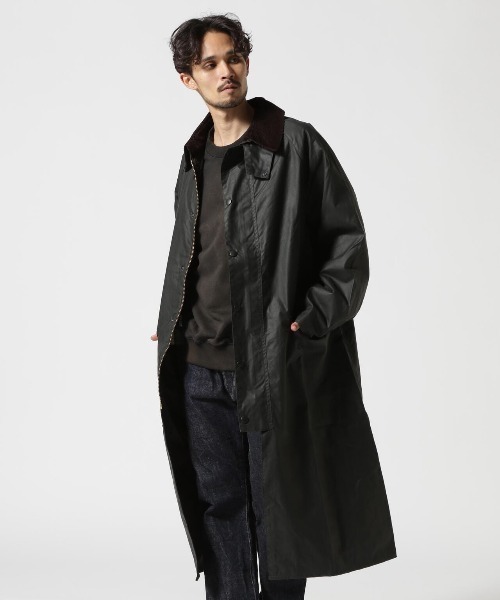 セール】BARBOUR/バブアー/OS BURGHLEY WAX JACKET オーバーサイズ
