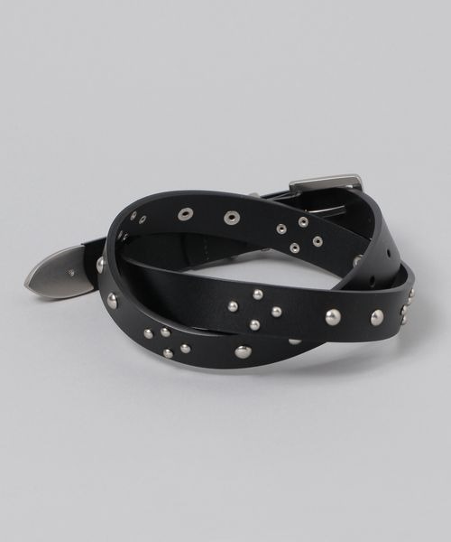 JEANASIS（ジーナシス）の「スタッズベルト/318598（ベルト・レディース・ブラック/ベージュ・FREE）」の7枚目の写真