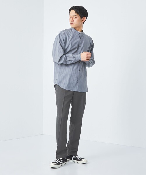 green label relaxing（グリーンレーベルリラクシング）の「ポリエステル ツイル  ワイド ユーティリティパンツ -ストレッチ-（その他パンツ・メンズ・ダークグレー/モカ/ナチュラル・XL/L/M/S）」の9枚目の写真