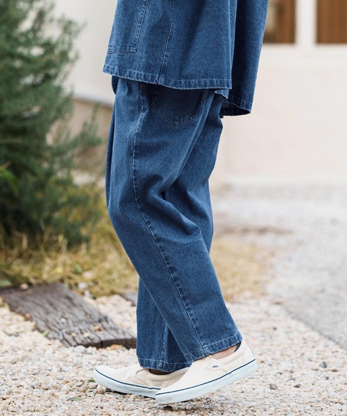 CAMBIO(カンビオ)の「mp13287-テーパードデニムパンツ(デニムパンツ・メンズ・インディゴブルー/ブルー・S/M/L)」の4枚目の写真