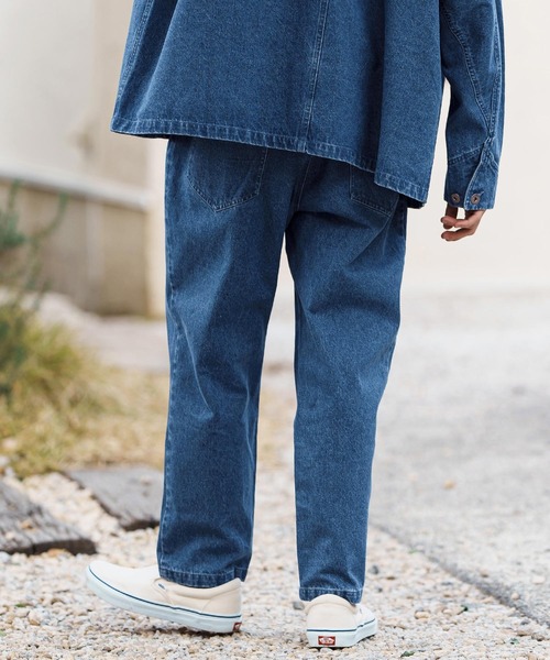 CAMBIO(カンビオ)の「mp13287-テーパードデニムパンツ(デニムパンツ・メンズ・インディゴブルー/ブルー・S/M/L)」の5枚目の写真