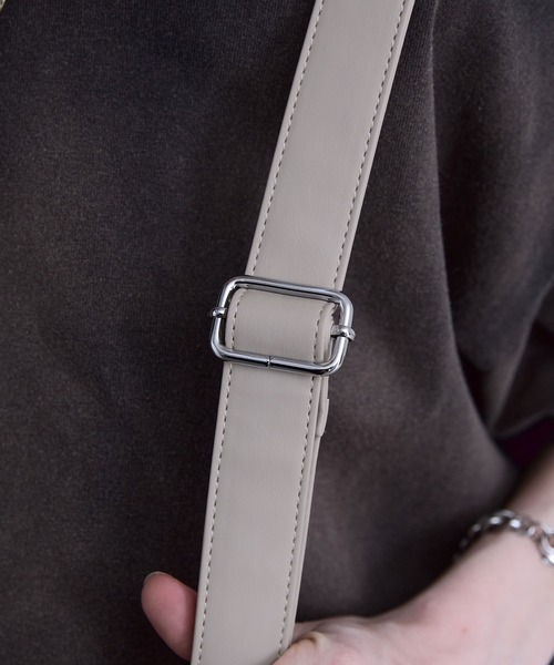 SERACE(セラス)の「【SERACE】2way loose tote bag / 2wayルーズトートバッグ(トートバッグ・メンズ・ライトグレー/ブラック・FREE)」の7枚目の写真