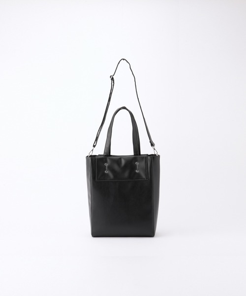 SERACE(セラス)の「【SERACE】2way loose tote bag / 2wayルーズトートバッグ(トートバッグ・メンズ・ライトグレー/ブラック・FREE)」の13枚目の写真
