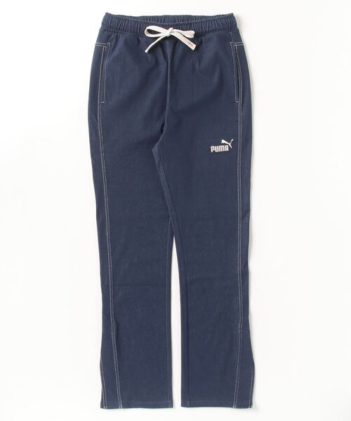 PUMA(プーマ)の「プーマ PUMA CORE HERITAGE デニムライク パンツ(その他パンツ・レディース・ブラック/ネイビー・S/M/L)」の1枚目の写真