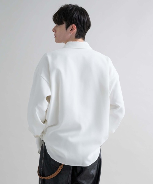 epnok(エプノック)の「ルーズベーシックレギュラーカラーシャツ(シャツ/ブラウス・メンズ・ブラック系1/グレー系1/グレー系2/ブラック/オフホワイト/チャコールグレー・SMALL/MEDIUM/LARGE)」の7枚目の写真