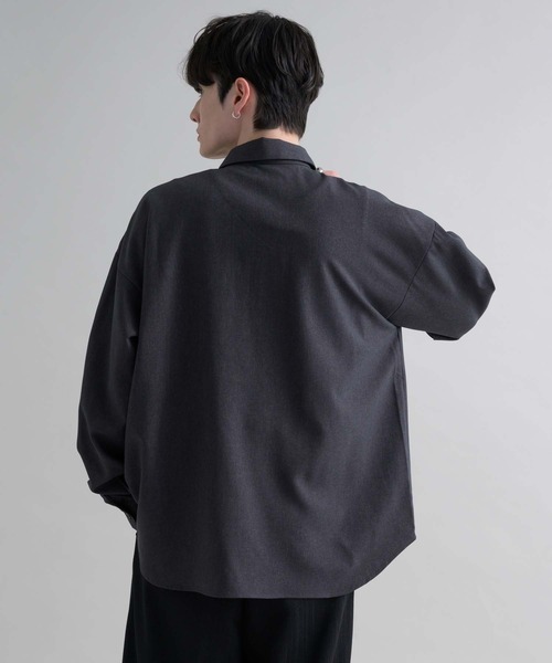 epnok(エプノック)の「ルーズベーシックレギュラーカラーシャツ(シャツ/ブラウス・メンズ・ブラック系1/グレー系1/グレー系2/ブラック/オフホワイト/チャコールグレー・SMALL/MEDIUM/LARGE)」の19枚目の写真