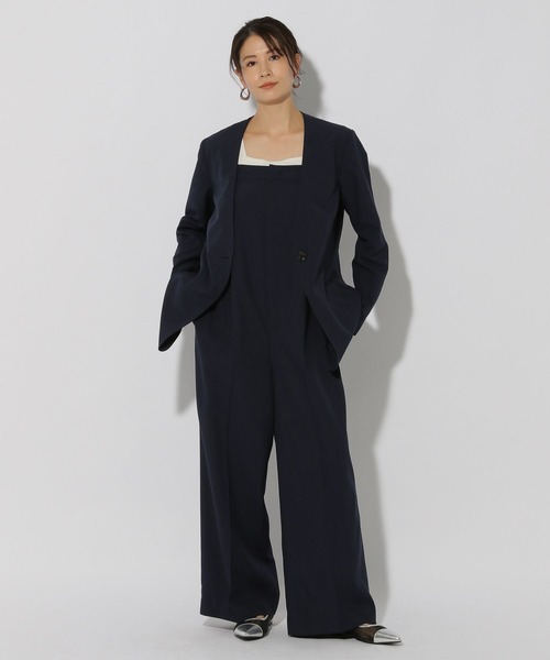 Elura(エルーラ)の「映えラクノーカラージャケット/292398(ノーカラージャケット・レディース・ネイビー/ライトグレー・LARGE/MEDIUM)」の21枚目の写真