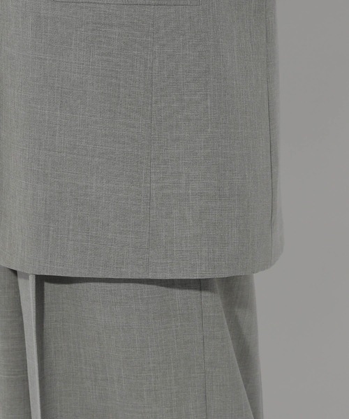 Elura(エルーラ)の「映えラクノーカラージャケット/292398(ノーカラージャケット・レディース・ネイビー/ライトグレー・LARGE/MEDIUM)」の9枚目の写真