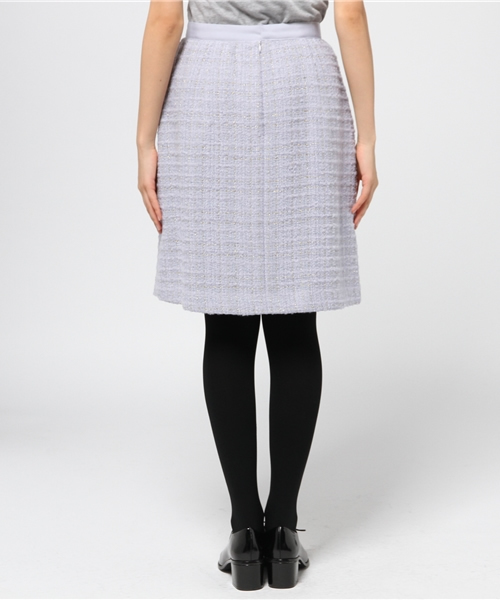 La TOTALITE（ラトータリテ）の「ラメチェックMIXツィードスカート◆（スカート・レディース・サックスブルー/アイボリー・36/38/40）」の5枚目の写真