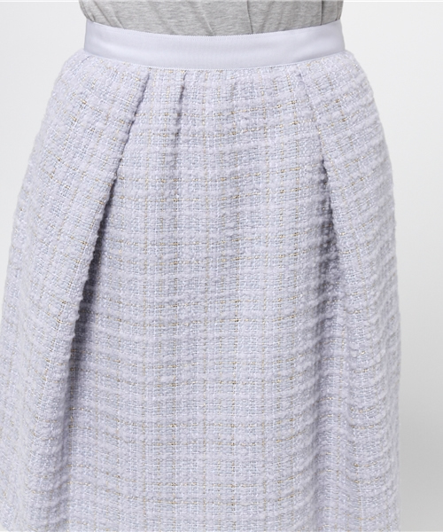 La TOTALITE（ラトータリテ）の「ラメチェックMIXツィードスカート◆（スカート・レディース・サックスブルー/アイボリー・36/38/40）」の6枚目の写真