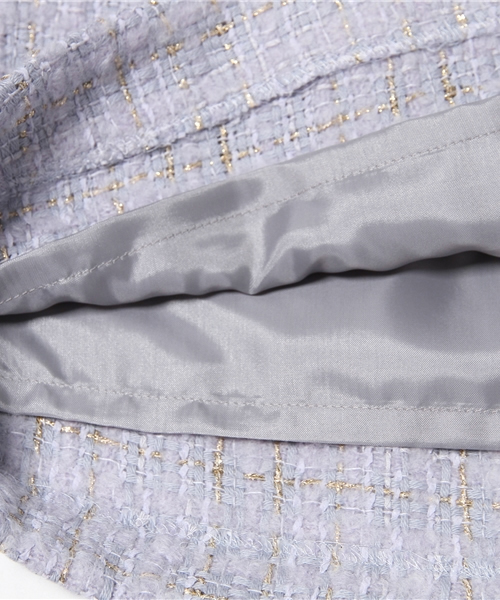 La TOTALITE（ラトータリテ）の「ラメチェックMIXツィードスカート◆（スカート・レディース・サックスブルー/アイボリー・36/38/40）」の11枚目の写真