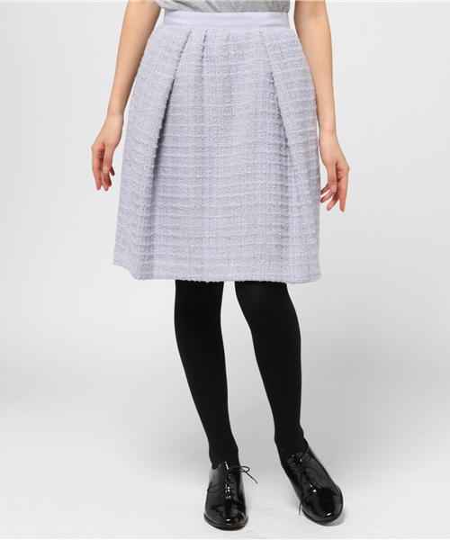 La TOTALITE（ラトータリテ）の「ラメチェックMIXツィードスカート◆（スカート・レディース・サックスブルー/アイボリー・36/38/40）」の13枚目の写真