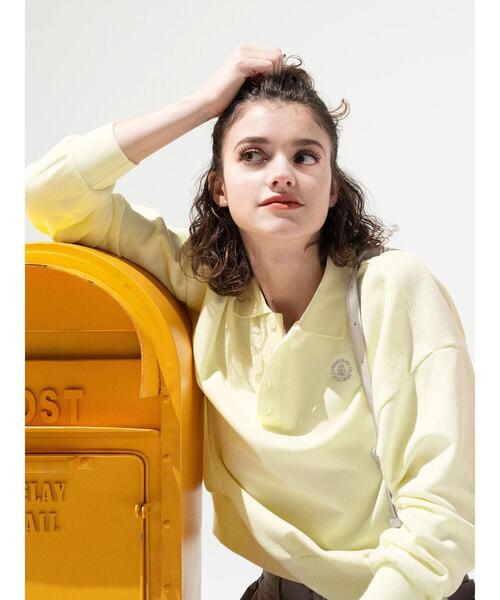 Lugnoncure(ルノンキュール)の「ポロ裏毛プルオーバー《2025spring catalog item》(Tシャツ/カットソー・レディース・イエロー/ネイビー/ホワイト・F)」の4枚目の写真