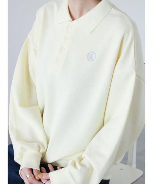 Lugnoncure(ルノンキュール)の「ポロ裏毛プルオーバー《2025spring catalog item》(Tシャツ/カットソー・レディース・イエロー/ネイビー/ホワイト・F)」の8枚目の写真