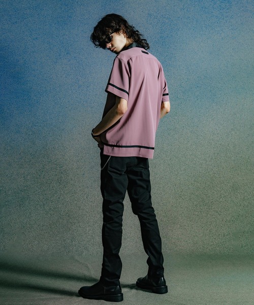 CRIMIE(クライミー)の「LINE OPEN COLLAR SHORT SLEEVE SHIRT(シャツ/ブラウス・メンズ・ピンク/ホワイト/ブラック・XXL/XL/L/M/S)」の10枚目の写真