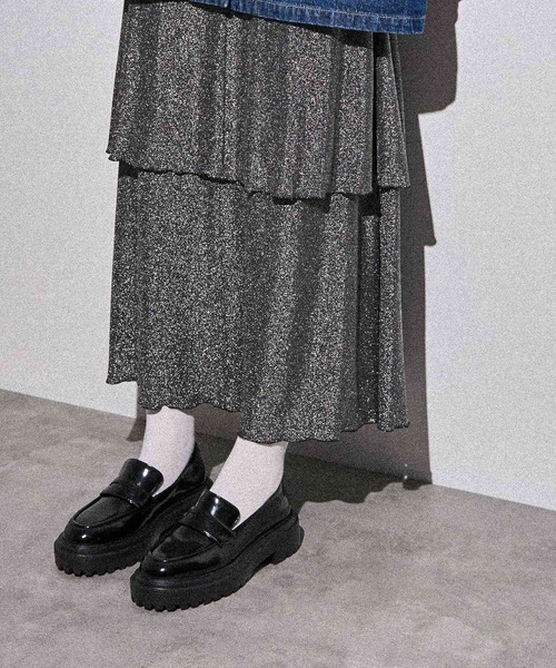 AMERICAN HOLIC(アメリカンホリック)の「厚底ローファー(ローファー・レディース・ブラウン/シルバー/ブラック・M/L/S)」の9枚目の写真