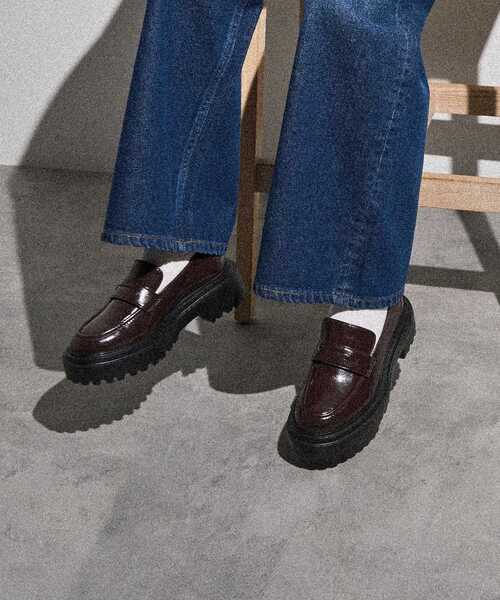 AMERICAN HOLIC(アメリカンホリック)の「厚底ローファー(ローファー・レディース・ブラウン/シルバー/ブラック・M/L/S)」の10枚目の写真