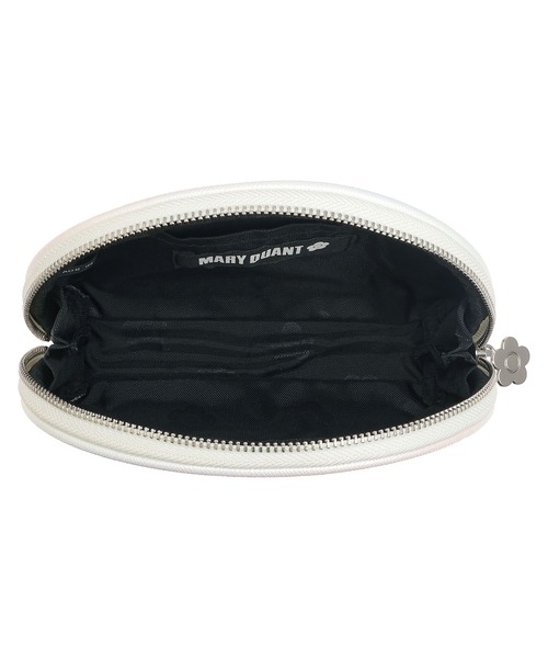 MARY QUANT* オーロラサフィアーノデイジー ラウンドポーチ MARY QUANT ポーチ マリークワント mary quant オーロラ