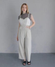 &g'aime | 【&g'aime】ビスチェデザインオールインワン　Bustier design all in one(サロペット/オーバーオール)