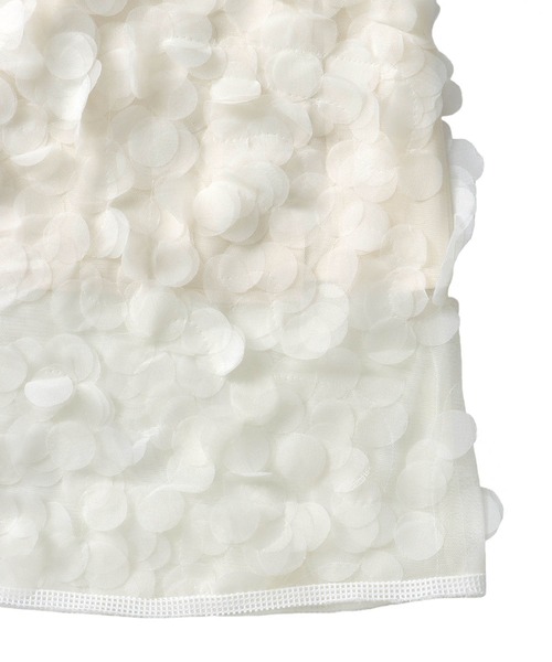 DRESSLAVE(ドレスレイブ)の「3D dot tulle midi skirt(3Dドットチュールミディ丈スカート)(スカート・レディース・ホワイト/ブラック・38)」の16枚目の写真