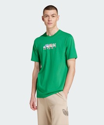 adidas/アディダス TS ROLLER プリント半袖Tシャツ ワンポイント メンズ 秋物 秋服 2026年秋冬