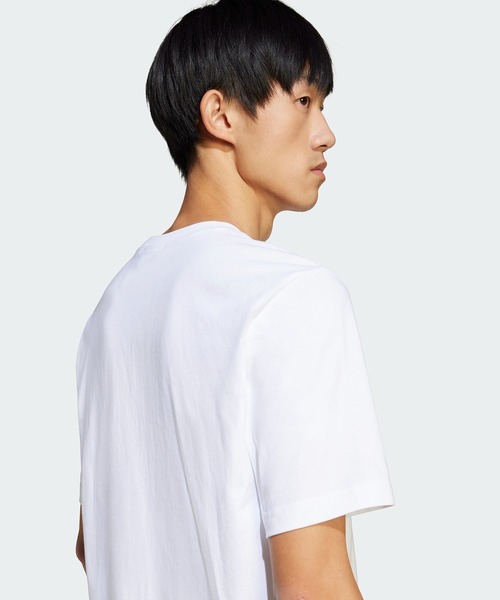 adidas（アディダス）の「adidas/アディダス TS ROLLER プリント半袖Tシャツ ワンポイント メンズ 秋物 秋服 2026年秋冬（Tシャツ/カットソー・メンズ・ホワイト/ブルー/グリーン・S/M/L/XL）」の4枚目の写真