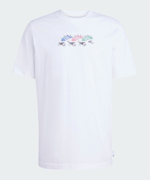 adidas（アディダス）の「adidas/アディダス TS ROLLER プリント半袖Tシャツ ワンポイント メンズ 秋物 秋服 2026年秋冬（Tシャツ/カットソー・メンズ・ホワイト/ブルー/グリーン・S/M/L/XL）」の18枚目の写真