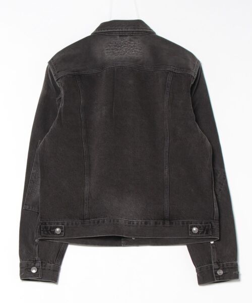 ALLSAINTS（オールセインツ）の「JAGGER SLIM FIT DENIM JACKET | JAYGER スリム フィット デニム ジャケット（デニムジャケット・メンズ・ブラック・XS/S/M/L）」の2枚目の写真