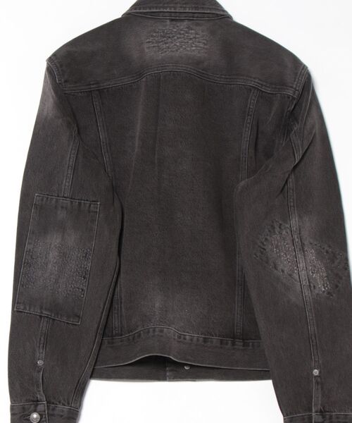 ALLSAINTS（オールセインツ）の「JAGGER SLIM FIT DENIM JACKET | JAYGER スリム フィット デニム ジャケット（デニムジャケット・メンズ・ブラック・XS/S/M/L）」の4枚目の写真
