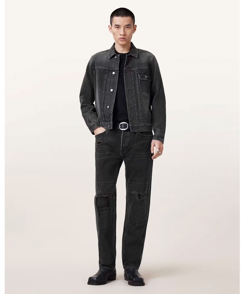 ALLSAINTS（オールセインツ）の「JAGGER SLIM FIT DENIM JACKET | JAYGER スリム フィット デニム ジャケット（デニムジャケット・メンズ・ブラック・XS/S/M/L）」の7枚目の写真