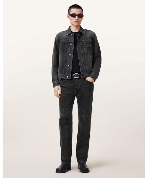 ALLSAINTS（オールセインツ）の「JAGGER SLIM FIT DENIM JACKET | JAYGER スリム フィット デニム ジャケット（デニムジャケット・メンズ・ブラック・XS/S/M/L）」の10枚目の写真