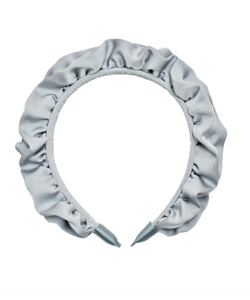 F i.n.t(フィント)の「ホイップギャザーサテンカチューシャ/fint フィント(カチューシャ・レディース・アイボリー/ブルーグレー・FREE)」の5枚目の写真